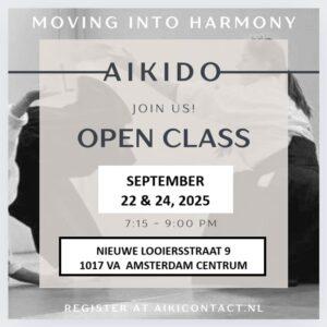 Sportweek Amsterdam, Aikido Amsterdam, Sporten Amsterdam, Martial Art Amsterdam, Mindful Movement 